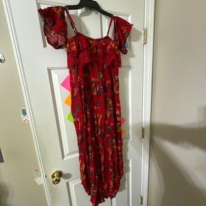 Tropical Vacation Summer Maxi Dress